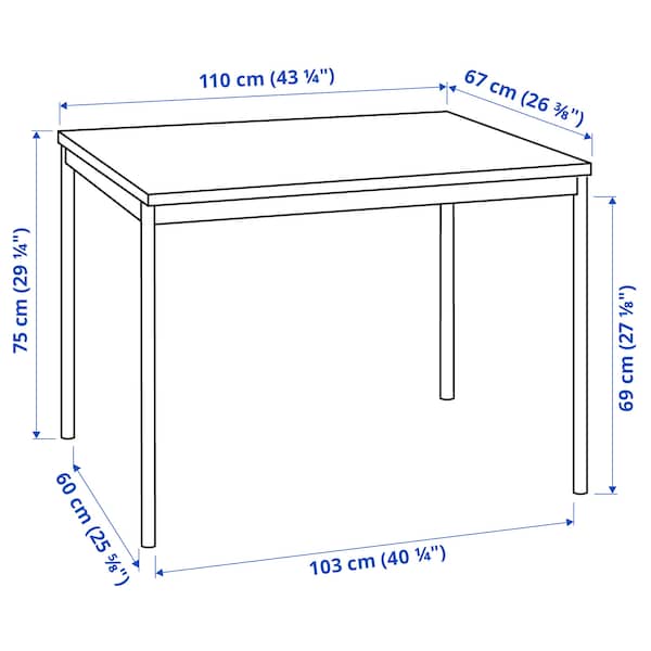 IKEA SANDSBERG / ÖSTANÖ table and 4 chairs, 43 1/4 in Black Black / Remmarn Deep Green, Ikea Ireland | 2580GKNAE
