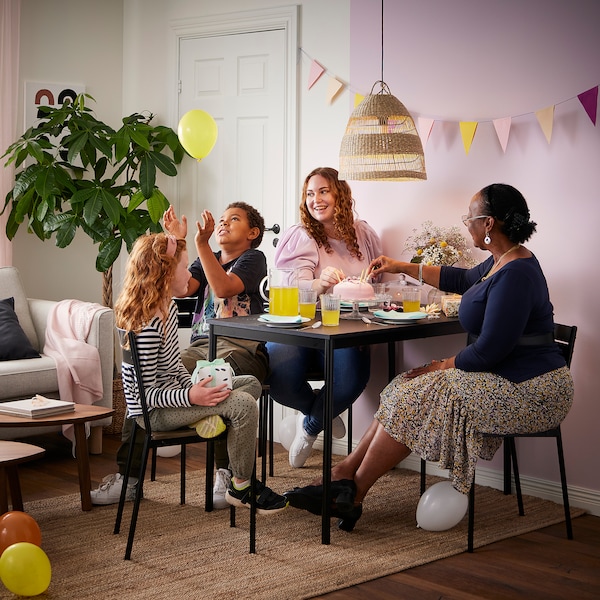 IKEA SANDSBERG table, black, 43 1/4x26 3/8 in, Ikea Ireland | 5648BORHA