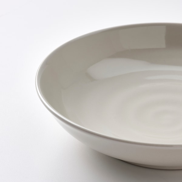 IKEA SANDSKÄDDA deep plate/bowl, light grey-beige, 8 ½ in, 4 pack, Ikea Ireland | 9654AFITR