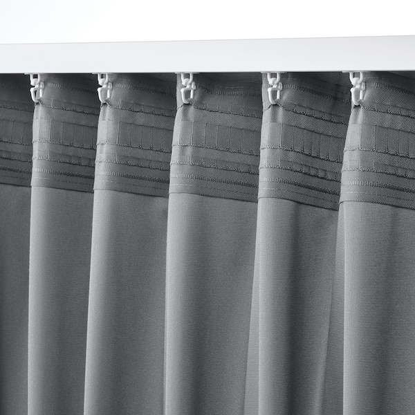 IKEA SANDSVINGEL curtains, 1 pair, gray, 53x98 in, Ikea Ireland | 5027ADXLZ