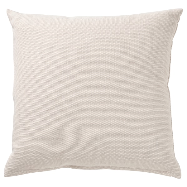 IKEA SANDTRAV cushion, 18x18 in Beige / White, Ikea Ireland | 6173EVAIT