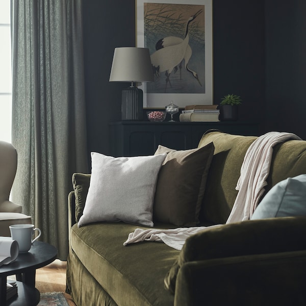 IKEA SANDTRAV cushion, 18x18 in Gray / White, Ikea Ireland | 8145SYWLI