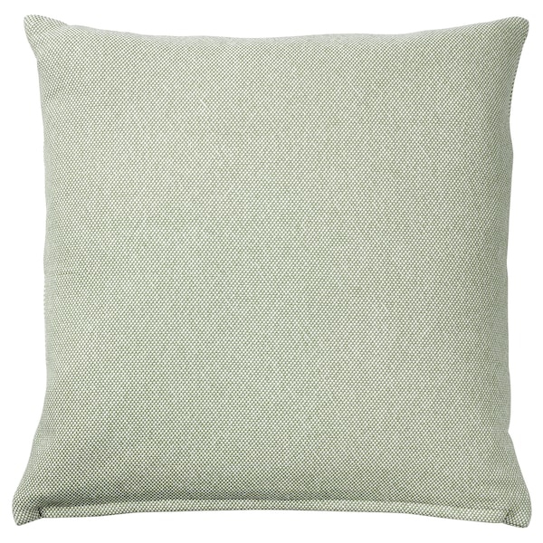 IKEA SANDTRAV cushion, gray-green/white, 18x18 in Gray / Green / White, Ikea Ireland | 8690DINFP