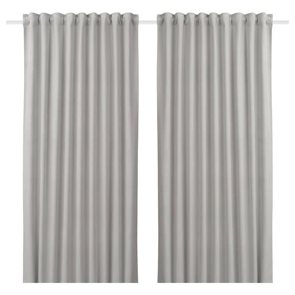 IKEA SANELA room darkening curtains, 1 pair, 55x98 in Light Gray, Ikea Ireland | 7056SZNRY