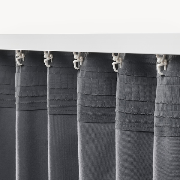 IKEA SANELA room darkening curtains, 1 pair, 55x98 in Dark Gray, Ikea Ireland | 5021SRQIK