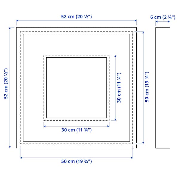IKEA SANNAHED frame, 19 ¾x19 ¾ in Birch Effect, Ikea Ireland | 3682GFNDR