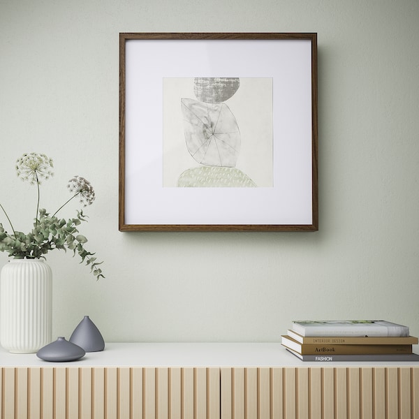 IKEA SANNAHED frame, 19 ¾x19 ¾ in Walnut Effect, Ikea Ireland | 4932NGXDH