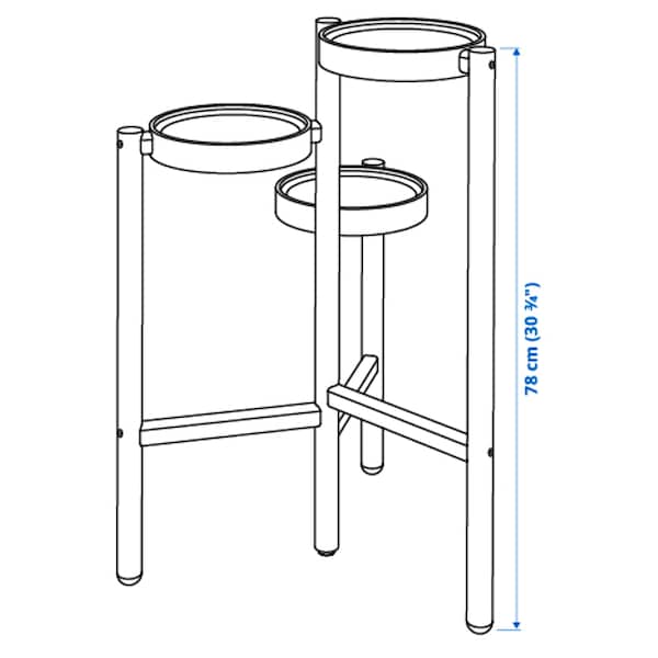 IKEA SATSUMAS White Bamboo Plant Stand - 3 Tier - Popular, Ikea Ireland | 4567UIKNB