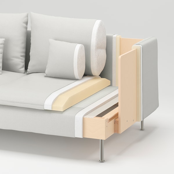 IKEA SÖDERHAMN 1-seat section Fridtuna Light Beige, Ikea Ireland | 7025ZDNUG