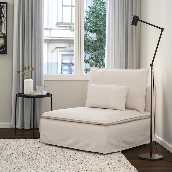 IKEA SÖDERHAMN 1-seat section Gransel Natural, Ikea Ireland | 9573TYGFQ