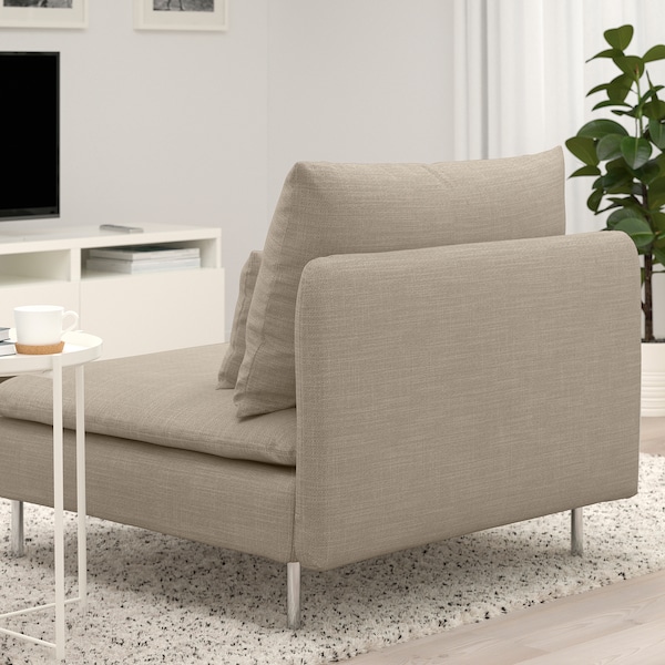 IKEA SÖDERHAMN 1-seat section Hillared Beige, Ikea Ireland | 1329FURDB