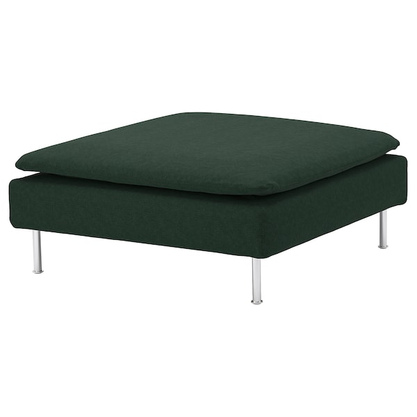 IKEA SÖDERHAMN Cover for ottoman Tallmyra Dark Green, Ikea Ireland | 0627LJFXZ