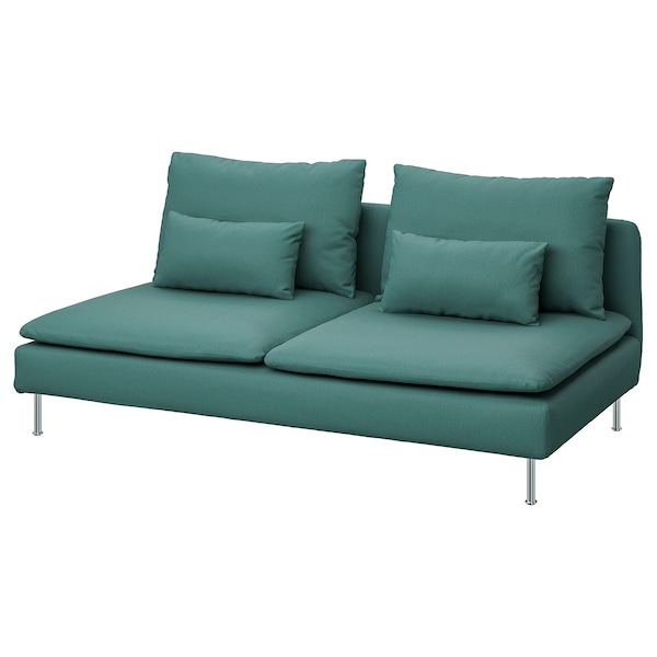 IKEA SÖDERHAMN Cover for sofa section Kelinge Gray / Turquoise, Ikea Ireland | 6289TGBCE