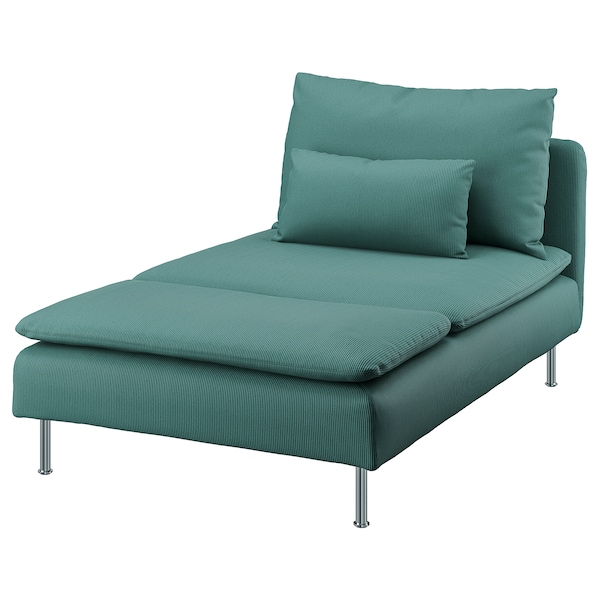 IKEA SÖDERHAMN cover for chaise section Kelinge Gray / Turquoise, Ikea Ireland | 0468RHSUE