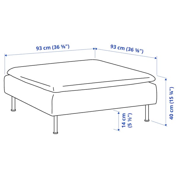 IKEA SÖDERHAMN ottoman Fridtuna Light Beige, Ikea Ireland | 2687DHUKX