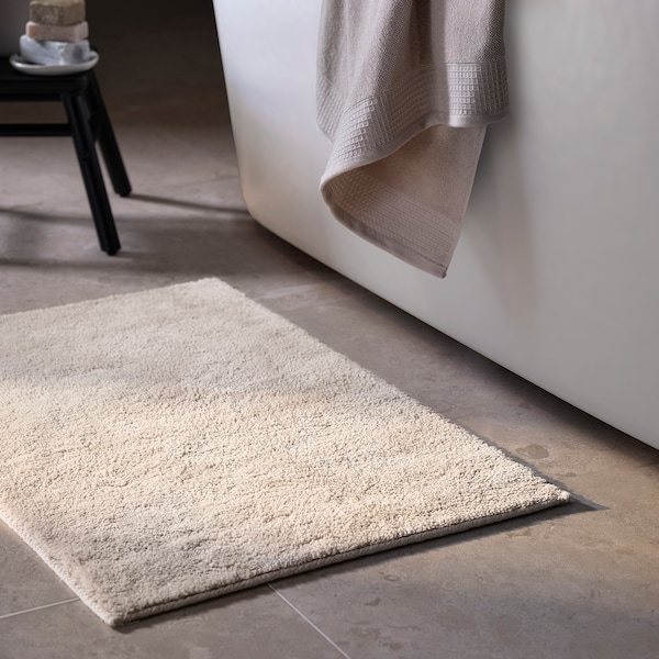 IKEA SÖDERSJÖN bath mat, 20x31 in Light Beige, Ikea Ireland | 2504OFBGQ