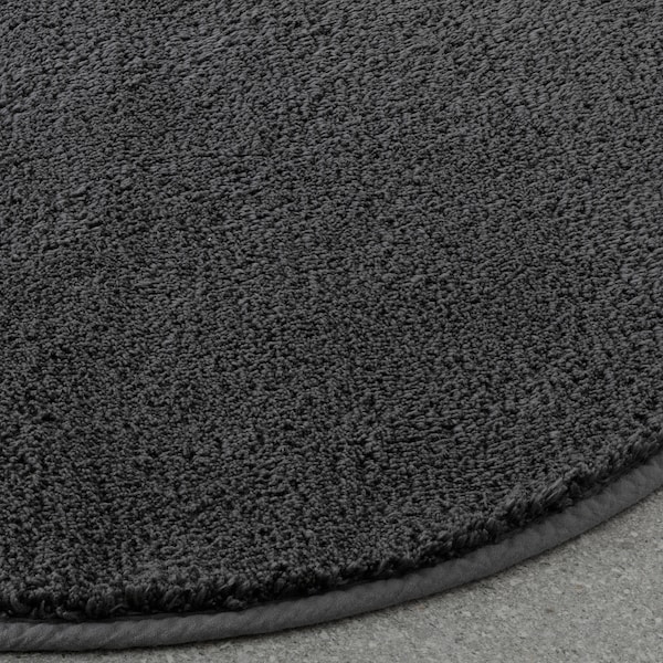 IKEA SÖDERSJÖN bath mat, 22 in Dark Gray / Round, Ikea Ireland | 5391WENFG