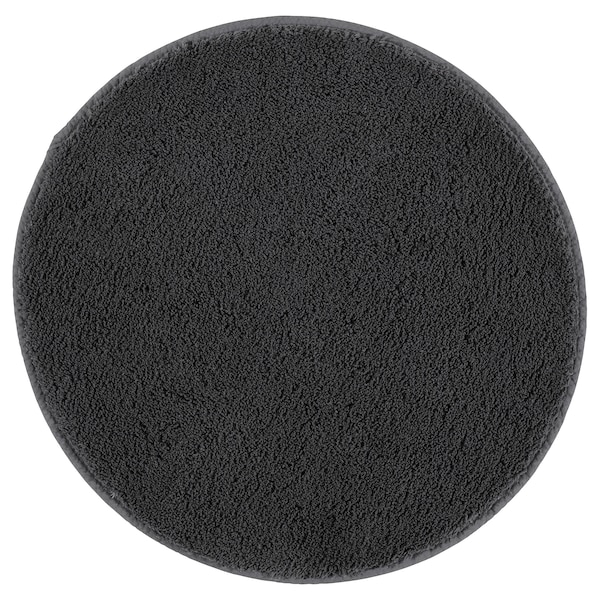IKEA SÖDERSJÖN bath mat, 22 in Dark Gray / Round, Ikea Ireland | 5391WENFG