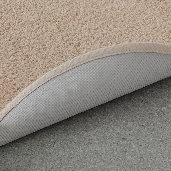 IKEA SÖDERSJÖN bath mat, 22 in Light Beige / Round, Ikea Ireland | 2634VGXQN