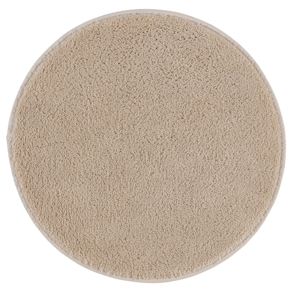 IKEA SÖDERSJÖN bath mat, 22 in Light Beige / Round, Ikea Ireland | 2634VGXQN