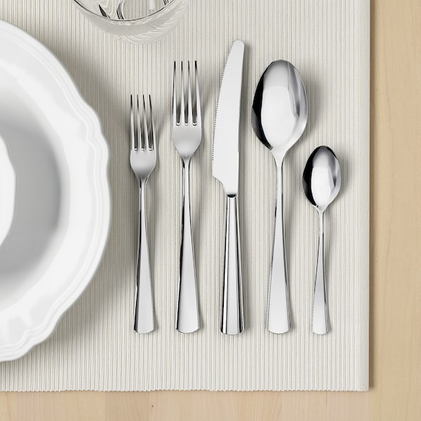 IKEA SEDLIG 20-piece flatware set, stainless steel, Ikea Ireland | 0748BRZKV
