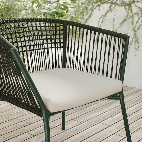 IKEA SEGERÖN armchair, outdoor Dark Green / Frösön / Duvholmen Beige, Ikea Ireland | 7463TSDKA