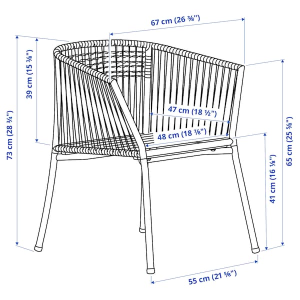 IKEA SEGERÖN armchair, outdoor White / Beige, Ikea Ireland | 1896YHAUJ