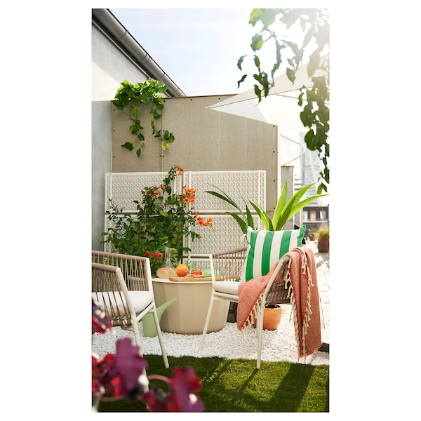 IKEA SEGERÖN armchair, outdoor White / Beige / Frösön / Duvholmen Beige, Ikea Ireland | 1905FAWTQ