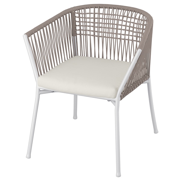 IKEA SEGERÖN armchair, outdoor White / Beige / Frösön / Duvholmen Beige, Ikea Ireland | 1905FAWTQ