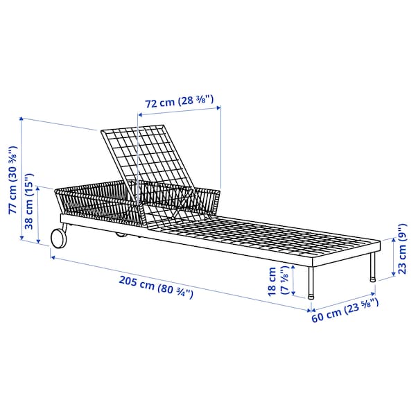 IKEA SEGERÖN chaise, white/beige, Ikea Ireland | 0736MBSUW