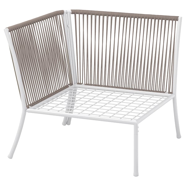 IKEA SEGERÖN corner section, outdoor, white/beige, Ikea Ireland | 1407JUTHA