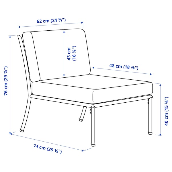 IKEA SEGERÖN seat sec for modular sofa, outdoor, white/beige/Frösön/Duvholmen beige, Ikea Ireland | 5013VPYOH