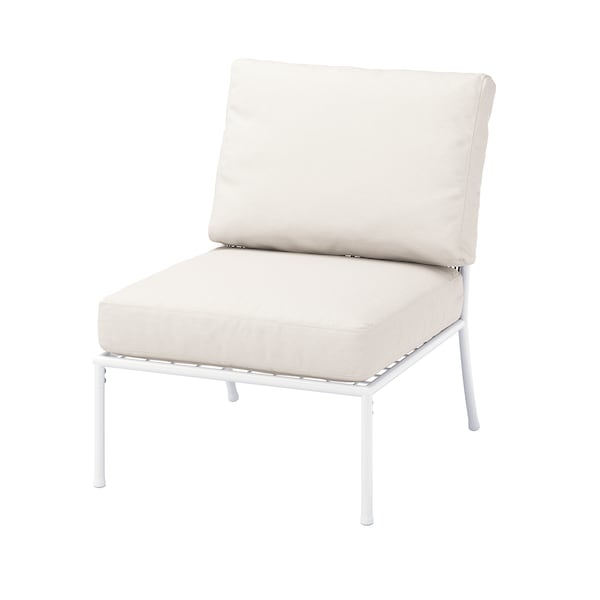 IKEA SEGERÖN seat sec for modular sofa, outdoor, white/beige/Frösön/Duvholmen beige, Ikea Ireland | 5013VPYOH