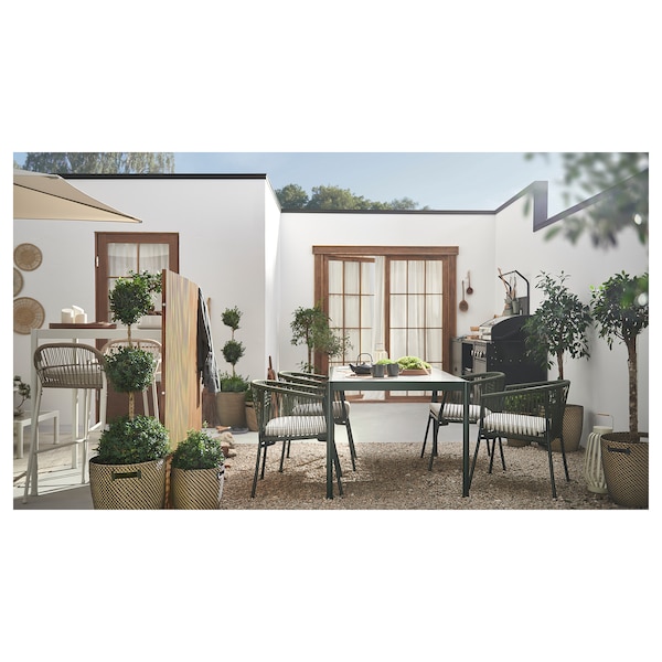 IKEA SEGERÖN table, outdoor, 35 7/8x57 7/8 in Dark Green / Light Gray, Ikea Ireland | 6198FCYQV