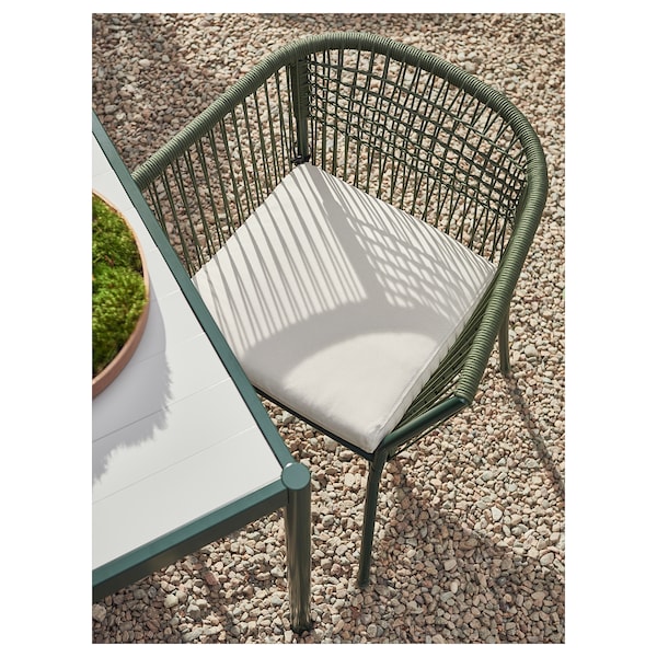 IKEA SEGERÖN table, outdoor, 35 7/8x57 7/8 in Dark Green / Light Gray, Ikea Ireland | 6198FCYQV