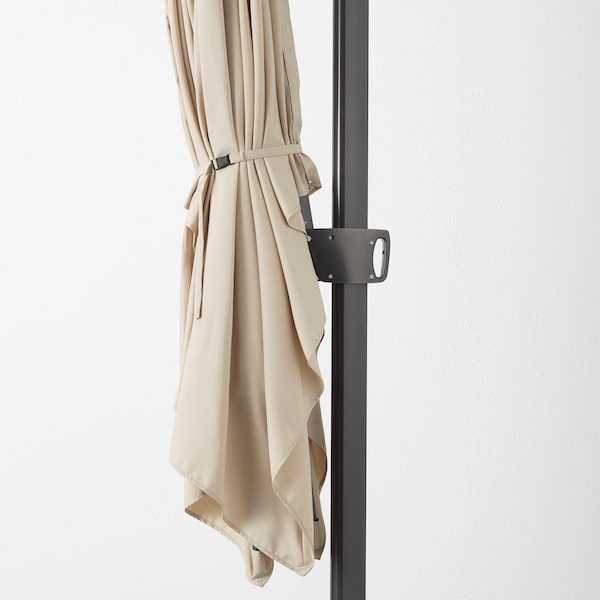 IKEA SEGLARÖ Umbrella, hanging, beige, tilting, Ikea Ireland | 6439IWBYU