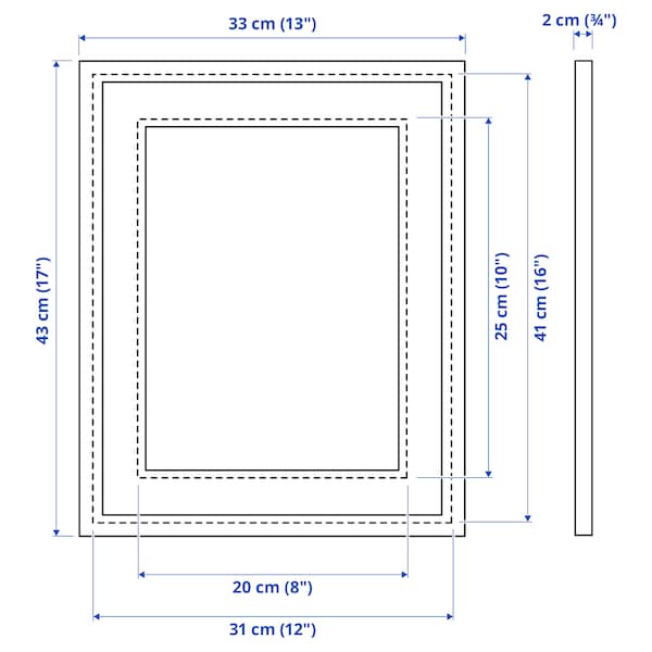 IKEA SILVERHÖJDEN Frame, 12x16 in Gold, Ikea Ireland | 0629RQGKM