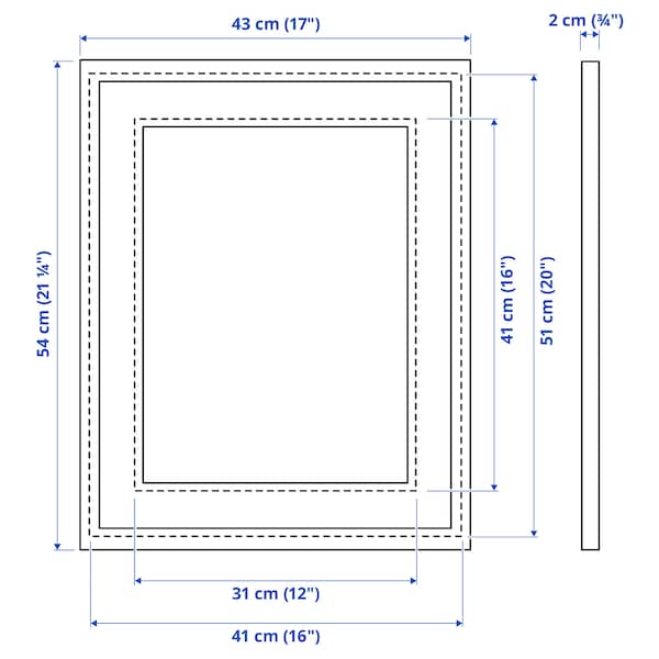 IKEA SILVERHÖJDEN frame, 16x20 in Gold, Ikea Ireland | 7286ICNZY