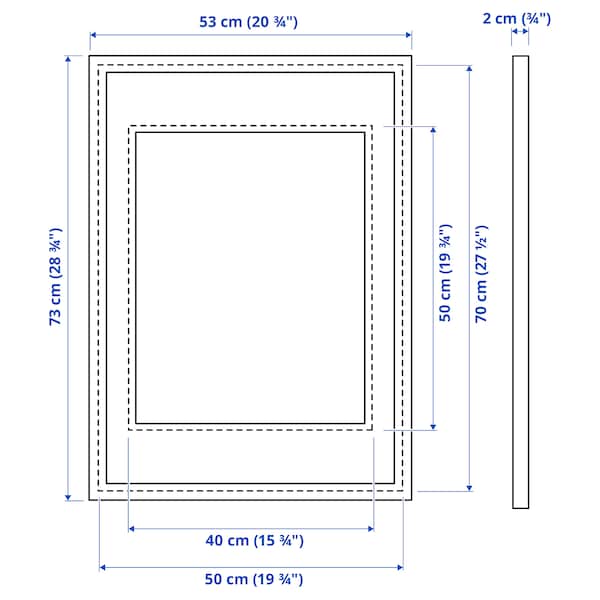 IKEA SILVERHÖJDEN frame, 19 ¾x27 ½ in Silver Color, Ikea Ireland | 1462SRIQP