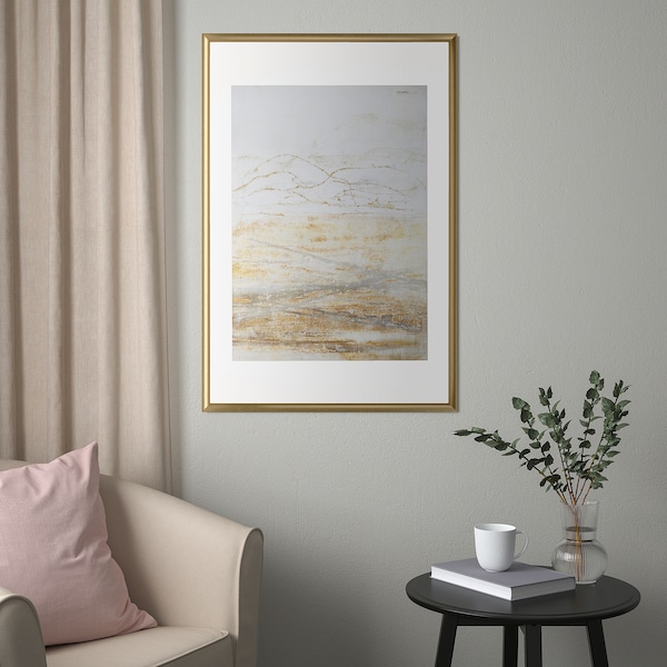IKEA SILVERHÖJDEN frame, 24x35 ¾ in Gold, Ikea Ireland | 9215GTIJU