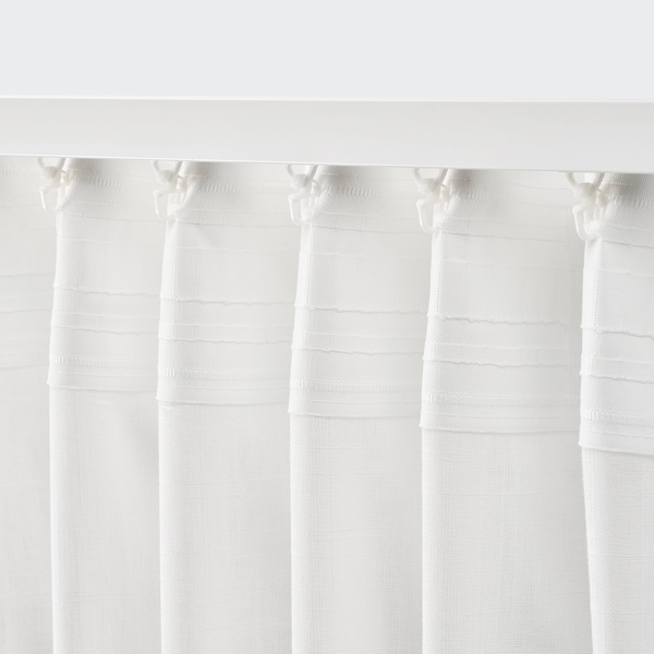 IKEA SILVERLÖNN sheer curtains, 1 pair, 57x98 in White, Ikea Ireland | 7085COJVM
