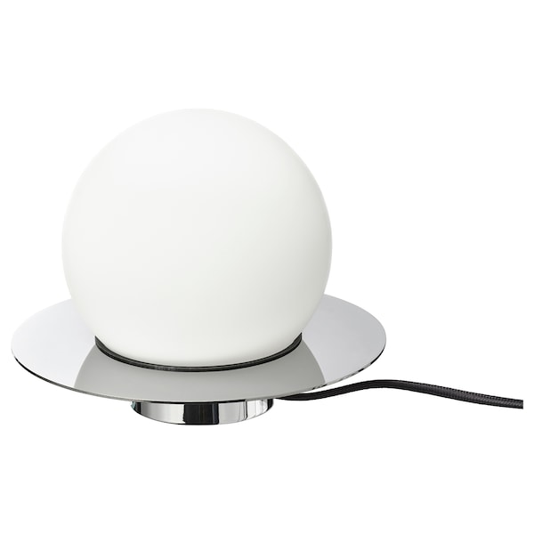 IKEA SIMRISHAMN table/wall lamp with light bulb, chrome plated/opal glass, 6 in, Ikea Ireland | 4906HCOBT