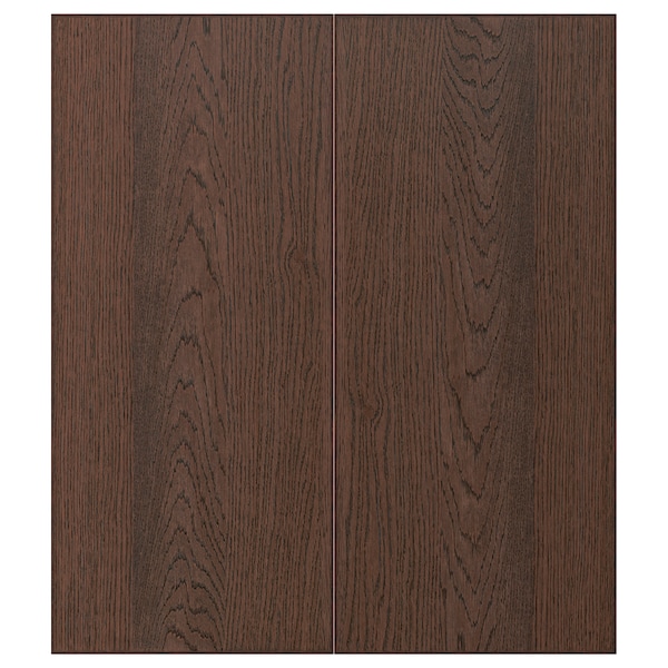 IKEA SINARP 2-p door/corner base cabinet set, brown, 13x30 in, Ikea Ireland | 5148EFJUO