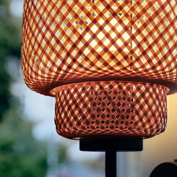 IKEA SINNERLIG wall lamp, bamboo/handmade, Ikea Ireland | 6938TBEDI