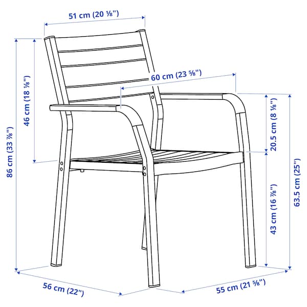 IKEA SJÄLLAND armchair, outdoor, light gray/light brown, Ikea Ireland | 5926RJGTD