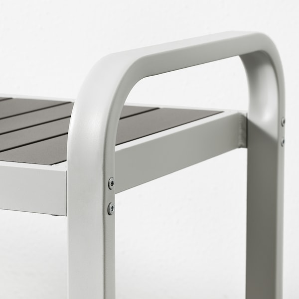 IKEA SJÄLLAND bench, outdoor, light gray/dark gray, 53 1/2 in, Ikea Ireland | 7829YPCLK
