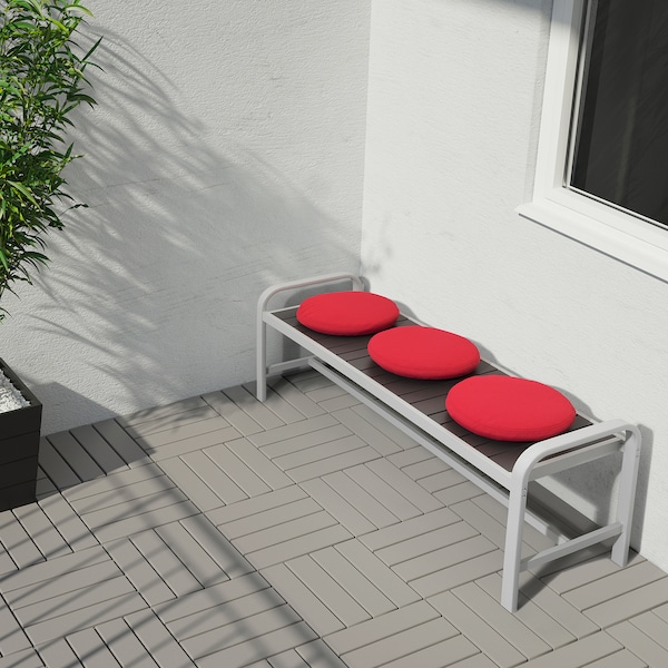 IKEA SJÄLLAND bench, outdoor, light gray/dark gray, 53 1/2 in, Ikea Ireland | 7829YPCLK