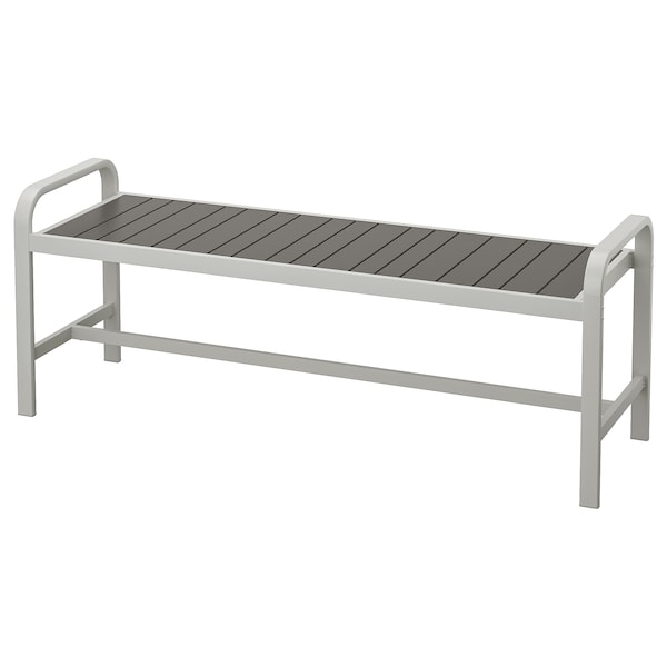 IKEA SJÄLLAND bench, outdoor, light gray/dark gray, 53 1/2 in, Ikea Ireland | 7829YPCLK