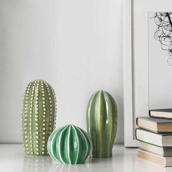 IKEA SJÄLSLIGT decoration, set of 3, green, Ikea Ireland | 0816FWCJB