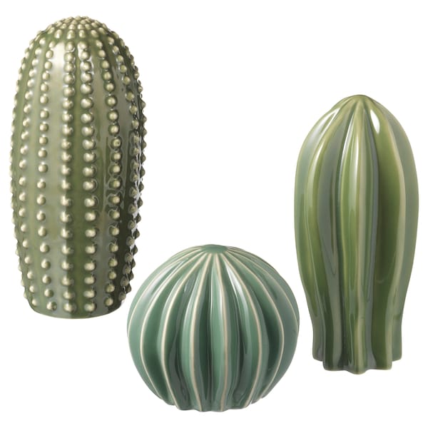 IKEA SJÄLSLIGT decoration, set of 3, green, Ikea Ireland | 0816FWCJB